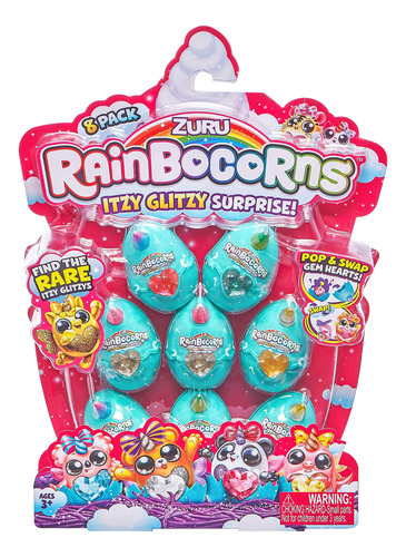 Rainbocorns - Itzy Glitzy Surprise Series 1 - Paquete De 8,