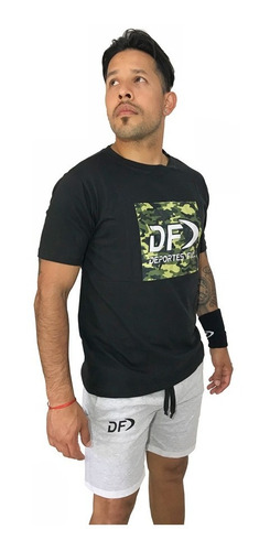 Imagen 2 de 4 de Remera Mas Short Conjunto Deportivo Urbano Deportes Full