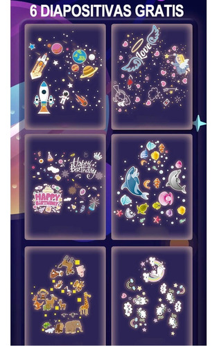 Lampara Infantil Proyector Luz Nocturna Niños Caja Musical