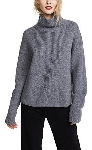 VIGVOG Big Girls Fashion Turtleneck Sweater Teenager Girl Long Sleeve Ribbed Knit Pullover Tops with Pockets 13-21Years