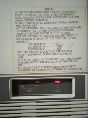 Conmutador Panasonic Easa Phone 308 Kx-t30810b (Usado)