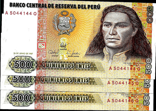 Peru 500 Intis Año 1987