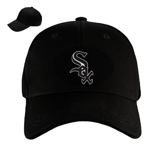 Gorra Dril Cerrada Chicago White Sox Logo Beisbol Pht