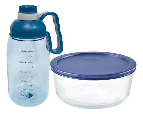 Taper Vidrio Pyrex Rectangular Tapa Hermética - ECOMARKPERU