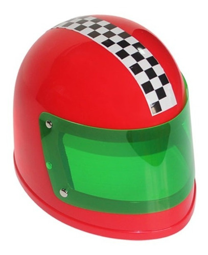 Casco De Piloto De Carrera - Rojo O  Negro