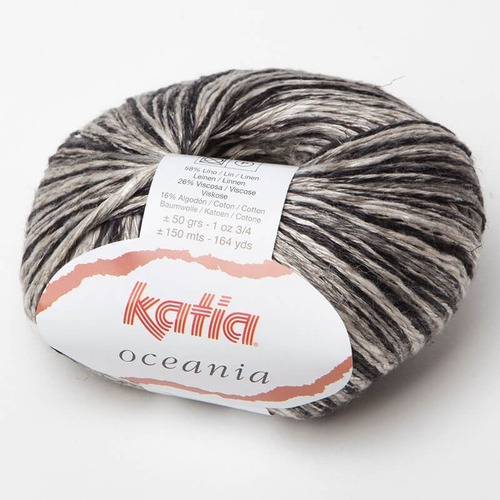 Pack X5 Hilo Katia Oceania Lino Viscosa Algodon Ovillo 50 Gr