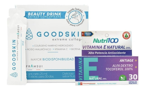 Combo Goodskin Colágeno  + Nutri100 Vitamina E Natural Caps