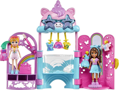 Polly Pocket Unicorns 2 Muñecas Y Accesorios Para Glam It Up