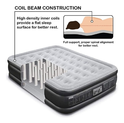 Colchón Cama Inflable Ez Inflate Airbed Queen