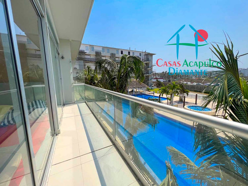 Cad Aura D 102. 3 Terrazas, Vista A Las Áreas Comunes. Con Club De Playa