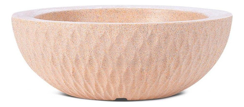 Vaso Bacia Polietileno Sicília Bege 12cm Afort