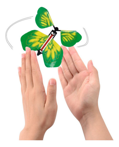 10 Piezas De Juguetes Giratorios Con Mariposas Voladoras Par