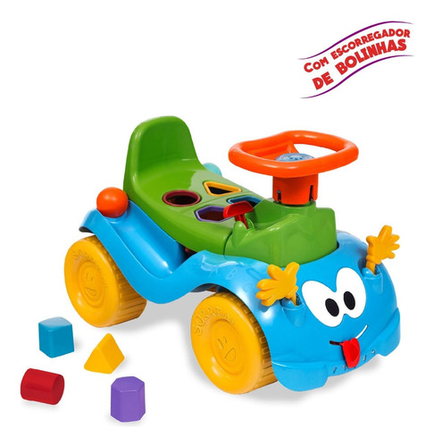Totokinha Bolinha Motoka Velotrol Triciclo Infanti Bebê Azul