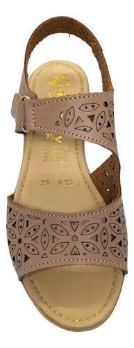 Sandalia Velcro Mujer Cómoda Suela Tipo Plataforma Huarache