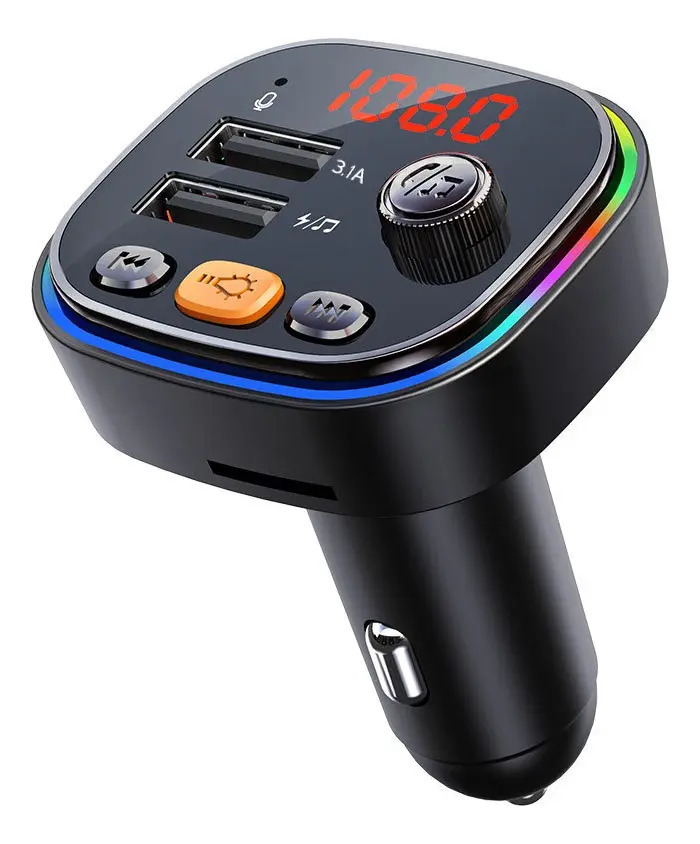Transmisor FM Bluetooth 5.3 Fopnew C20 Receptor Audio Bluetooth Estéreo Mp3 P/auto CLA090602