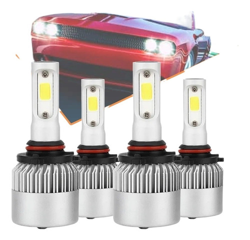 Kit De Faros Led Para Dodge 8000lm 78w Para Luz Alta Y Baja