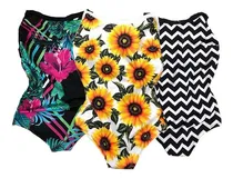Comprar  Kit 3 Body Feminino Suplex Maio Feminino Bori Estampado 