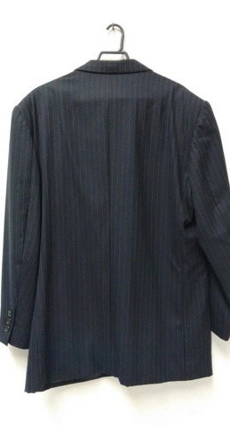 Blazer Social Lã Fria Risca De Giz Executivo Alfaiate 52