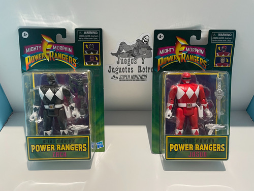 Power Ranger Retro Morphin Jason Y Zack Nuevos Originales