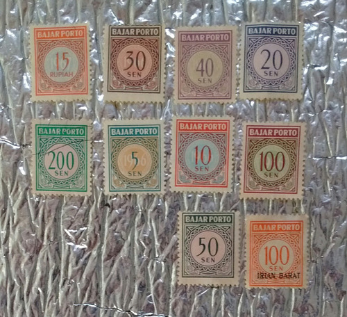 Lote X 10 Estampillas Irian Barat / Papúa Nueva Guinea 1967