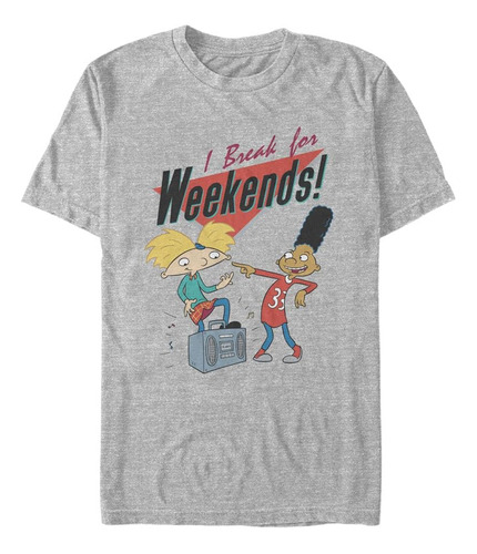 Nickelodeon Camiseta I Break For Weekends Para Hombre Y Altu
