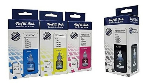 Imagen 2 de 2 de Pack 4 Tintas Alternativas Btd60 Bt6001 - Bt5001