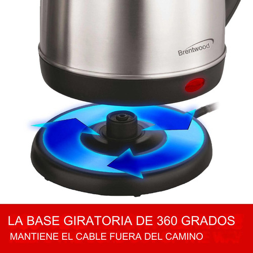 Hervidor Eléctrico Brentwood 1.4l Inalámbrico Base Giratoria