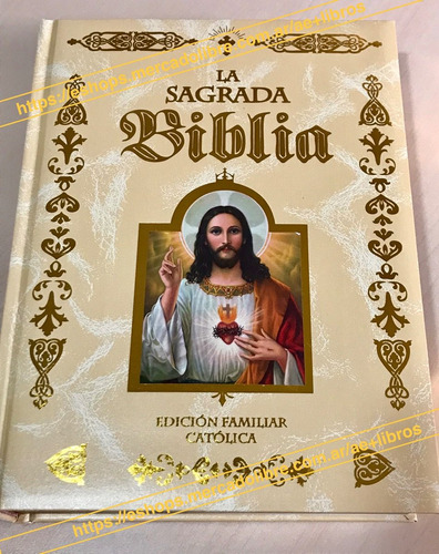 Sagrada Biblia Católica De Lujo Canto Dorado + Cd - Familiar