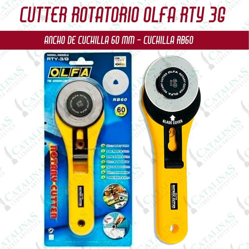 Cutter Cuchilla Cortante Olfa Rty - 3 /g - 60mm Microcentro