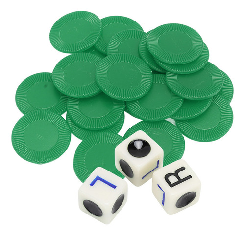 Q Juego De 2 Dados Con Letras, Juego Central Izquierdo Y