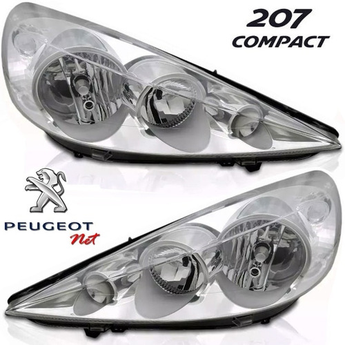 Jgo De Opticas P/ Peugeot 207 Compact Calidad Original