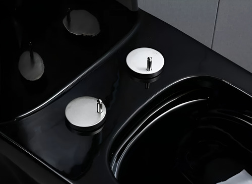 Sanitario Wc One Piece Joytek Descarga A Piso 30 Cm Negro