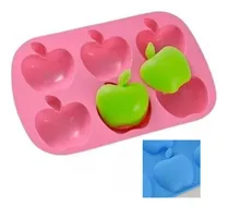 Comprar Molde De Silicon Manzanas Jabones Gelatinas Flan  Repostería