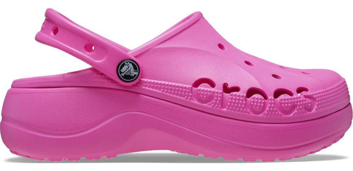 Sandália Crocs Baya Plataform Clog Electric Pink