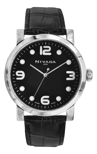 Reloj Pulsera  Nivada Swiss Np20315macna Del Dial Black