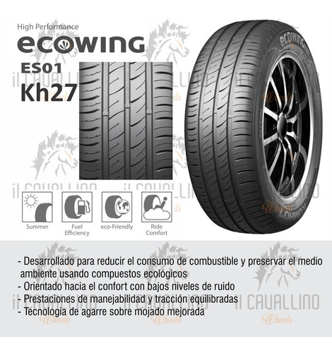 Neumatico Kumho 175 60 R14 Solus Kh27 Hyundai I10 Cavallino
