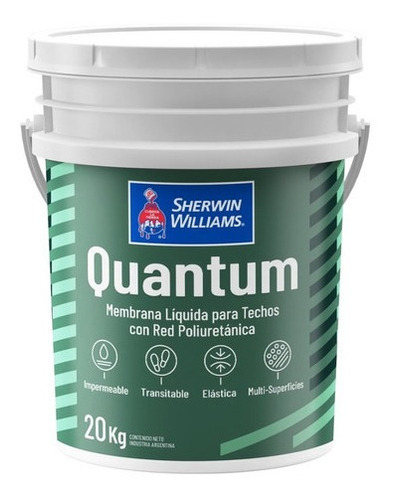 Pintura Quantum Membrana Liquida Para Techos Rojo Teja 20l