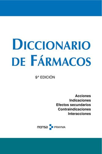 Libro Diccionario De Fármacos De Vicente Yaziji Lorenzo, Edd