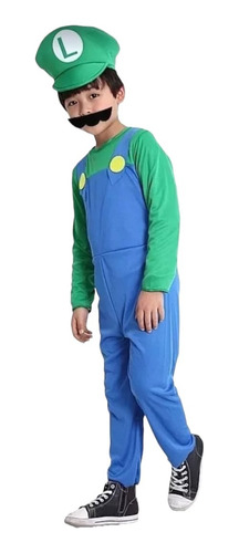 Disfraz Mario Bross 0 A 12 Años Halloween Niños Infantiles