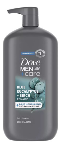 Jabon Liquido Dove Men+care Men+care Blue Eucalyptus 887 Ml