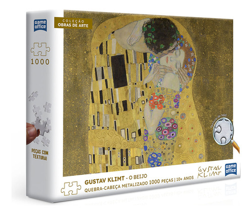 Quebra Cabeça 1000 Peças O Beijo Gustav Klimt 3038 Toyster