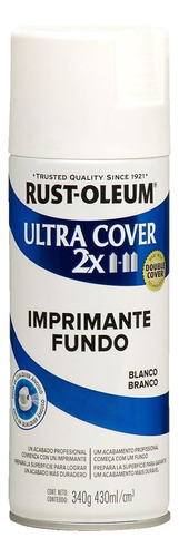 Aerosol Ultra Cover 2x Imprimante Blanco Rust Oleum Sibaco