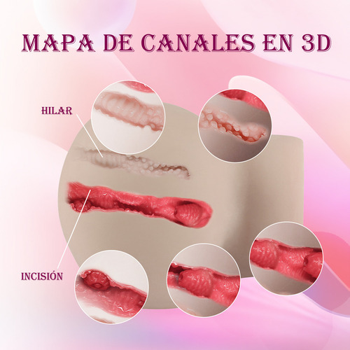 Vagina Anal 2 En 1 Masturbador Masculino Big Ass Sex Dolls Color Beige