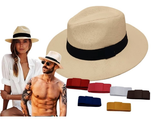 26 Chapéu Moda Panamá Fedora  Praia Varias Cores