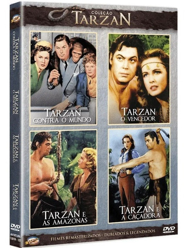 Coleção Tarzan Iii - Box Com 2 Dvds - Johnny Weissmuller