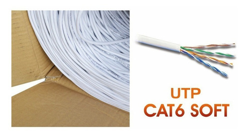 Imagen 3 de 5 de Cable De Red Utp Cat. 6 Interior Miokee, Carrete 305 Mts.