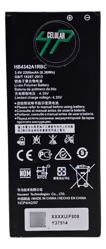 Bateria Para Huawei Ascend Y6 Y5 Ii Honor 4x Hb4342a1rbc