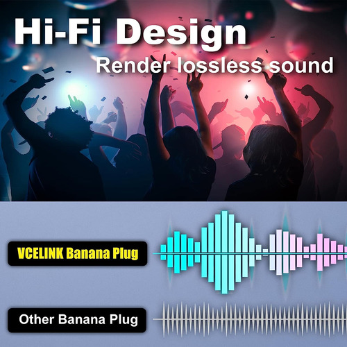 Conectores P/ Parlante Vcelink Estilo Banana, Chapados En ..