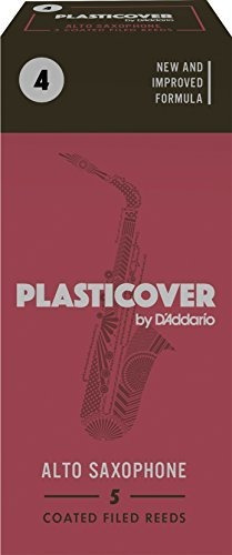 Cañas De Saxofón Alto Rico Plasticover 4.0, 5-pack