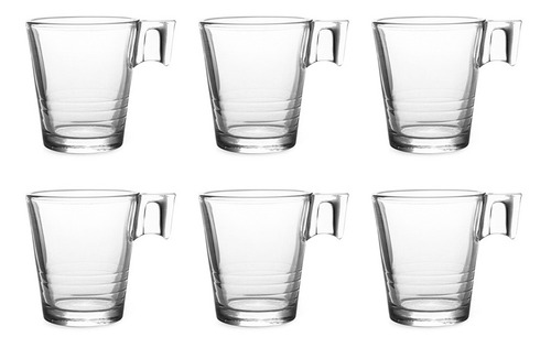 Jogo De Xícaras Para Expresso Marcamix Napoli H.wave 80ml 6 Peças